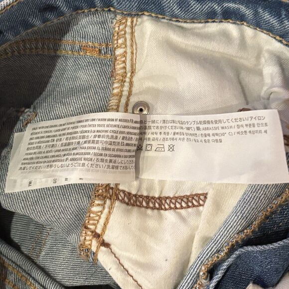 Hollister Dad Jeans Epic Flex Distressed Faded Blue Denim Men's Size 29x30 - Picture 7 of 7